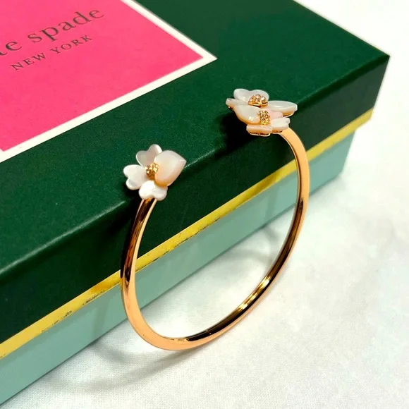 kate spade Jewelry Kate Spade Precious Pansy Flex Cuff Poshmark